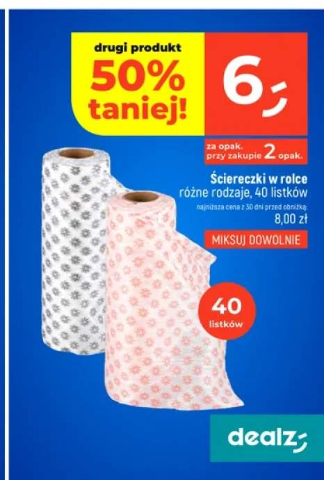 Ściereczki w rolce 40 listków