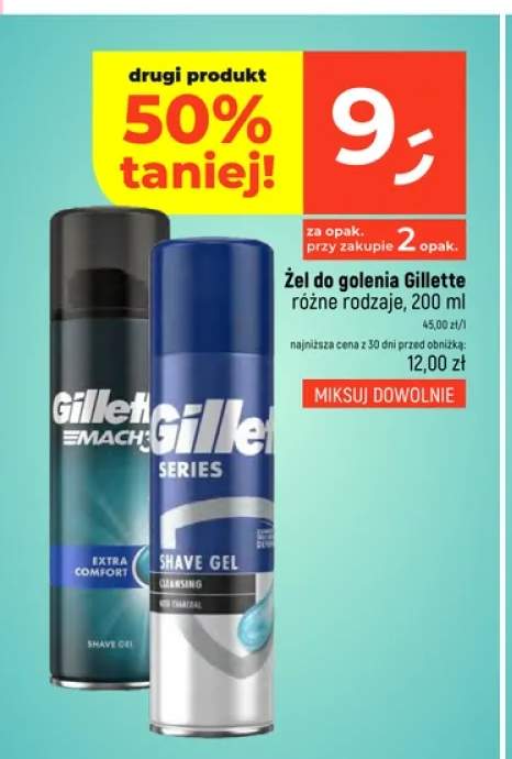 Żel do golenia Gillette Mach3 Extra Comfort +1 wariant