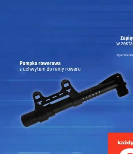 Pompka rowerowa z uchwytem do ramy roweru