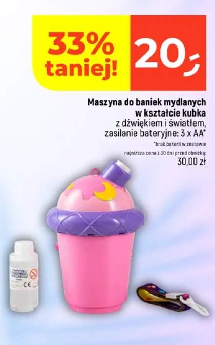 Maszyna do baniek mydlanych w kształcie kubka
