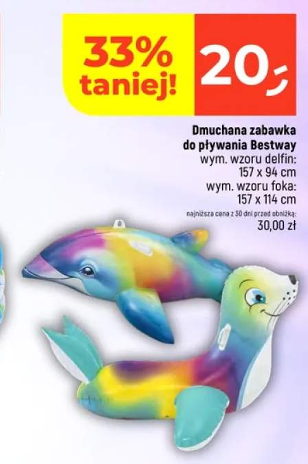 Dmuchana zabawka do pływania Bestway delfin +1 wariant