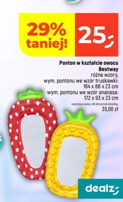 Ponton w kształcie owocu Bestway truskawka +1 wariant