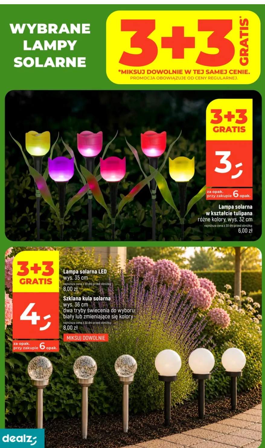 Lampa solarna w kształcie tulipana +1 wariant