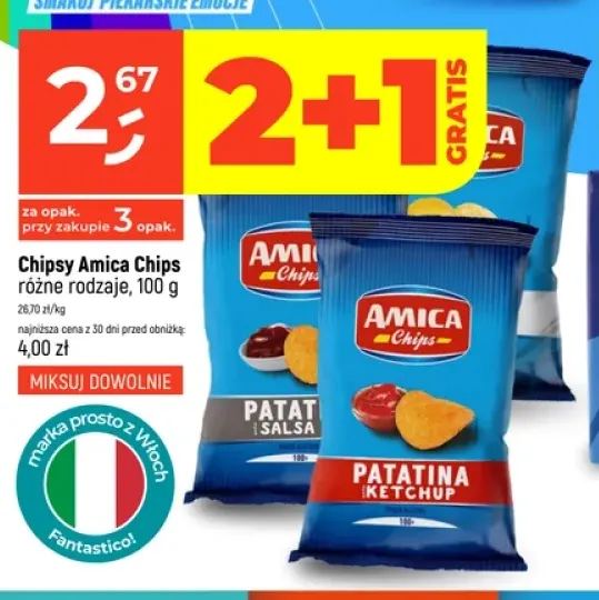 Chipsy Amica Chips Patatosa Salsa +1 wariant