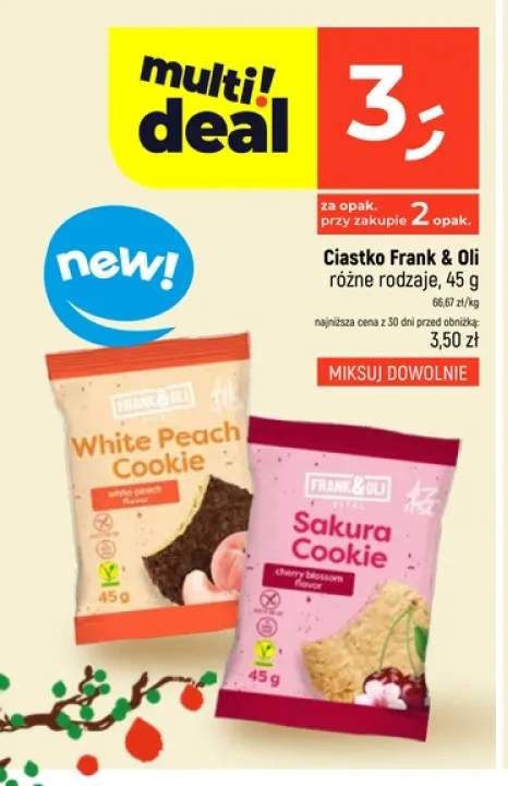 Ciastko Frank & Oli White Peach Cookie