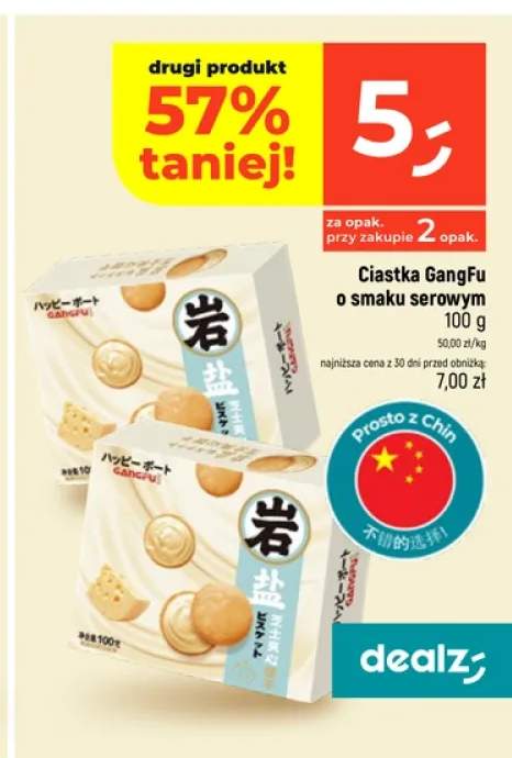 Ciastka GangFu o smaku serowym