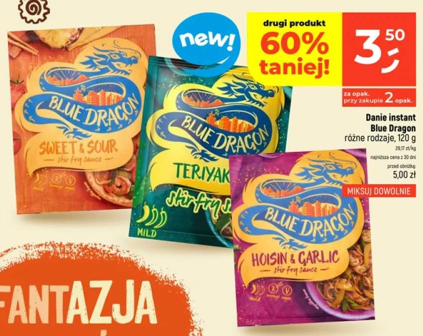 Danie instant Blue Dragon Teriyaki +1 wariant