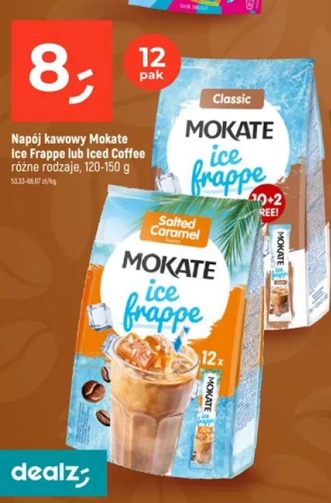 Napój kawowy Mokate Ice Frappe Salted Caramel 12-pak +1 wariant