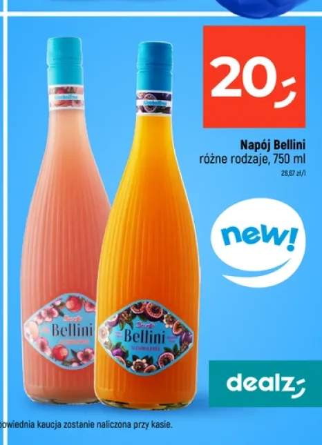 Napój Bellini Santero brzoskwiniowy +1 wariant