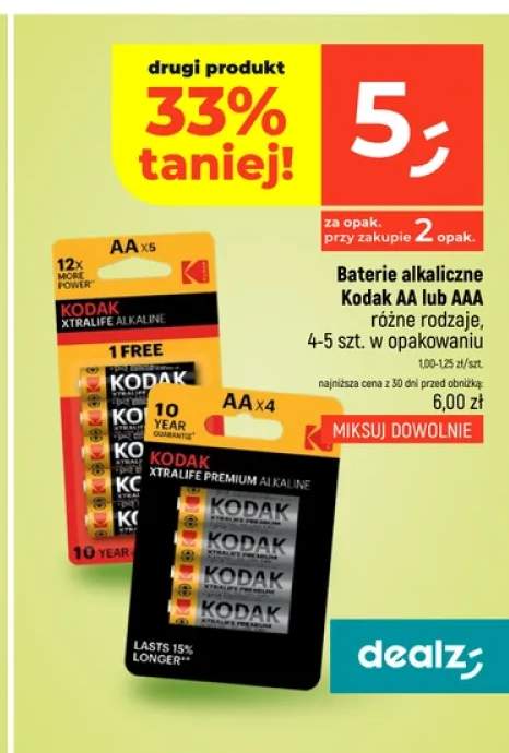 Baterie alkaliczne Kodak AAA