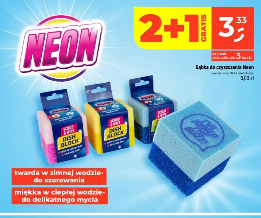 Gąbka do czyszczenia Neon
