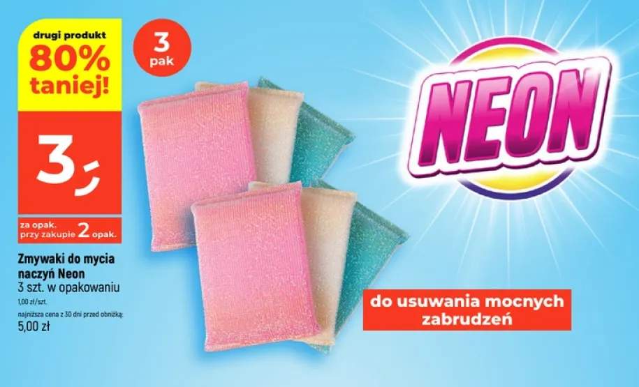 Zmywaki do mycia naczyń Neon