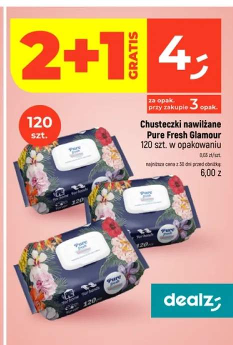 Chusteczki nawilżane Pure Fresh Glamour