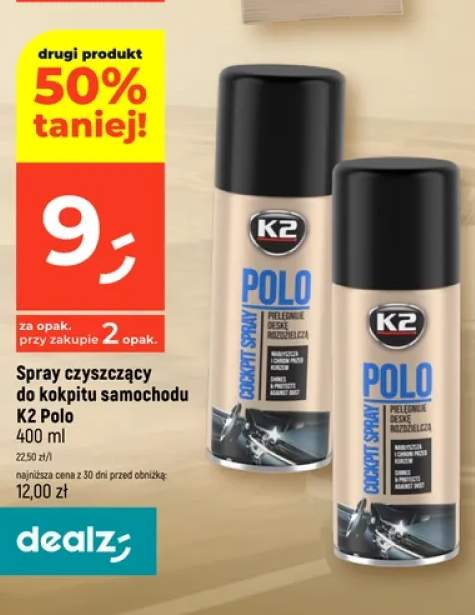Spray czyszczący do kokpitu samochodu K2 Polo