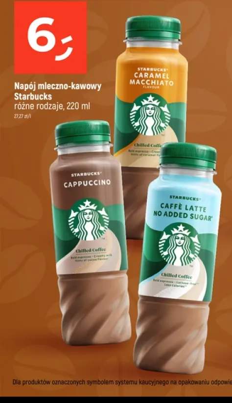 Napój mleczno-kawowy Starbucks Caramel Macchiato +2 warianty