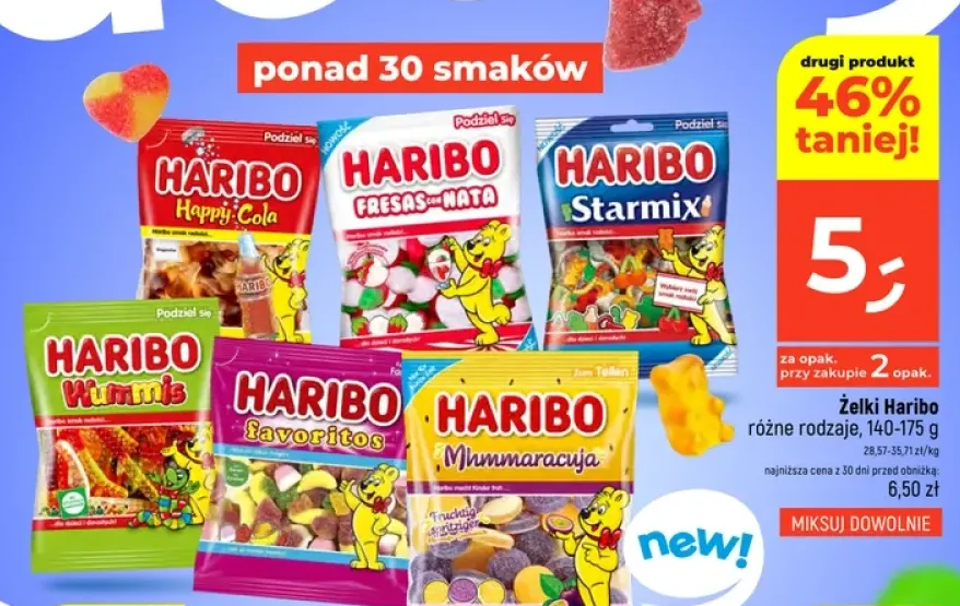 Żelki Haribo Fresas con Nata +5 wariantów