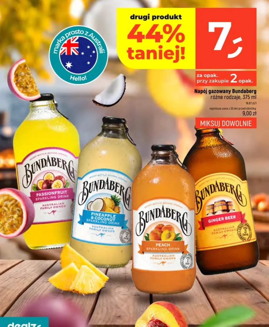 Napój gazowany Bundaberg Passionfruit +2 warianty