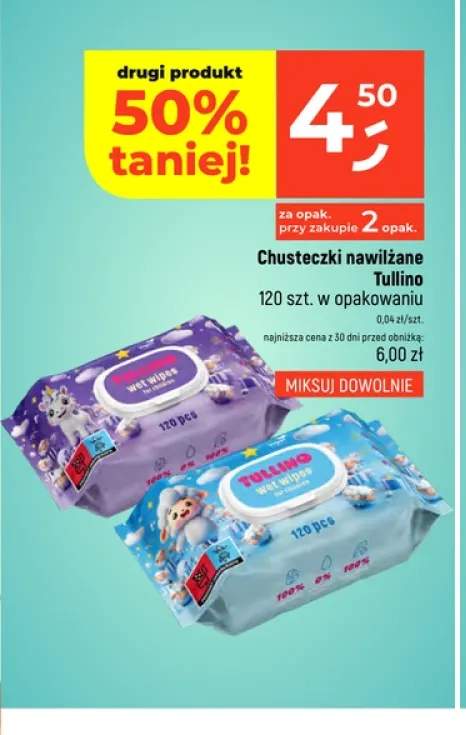 Chusteczki nawilżane Tullino