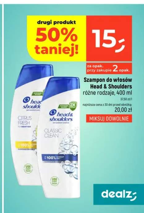 Szampon do włosów Head & Shoulders Classic Clean