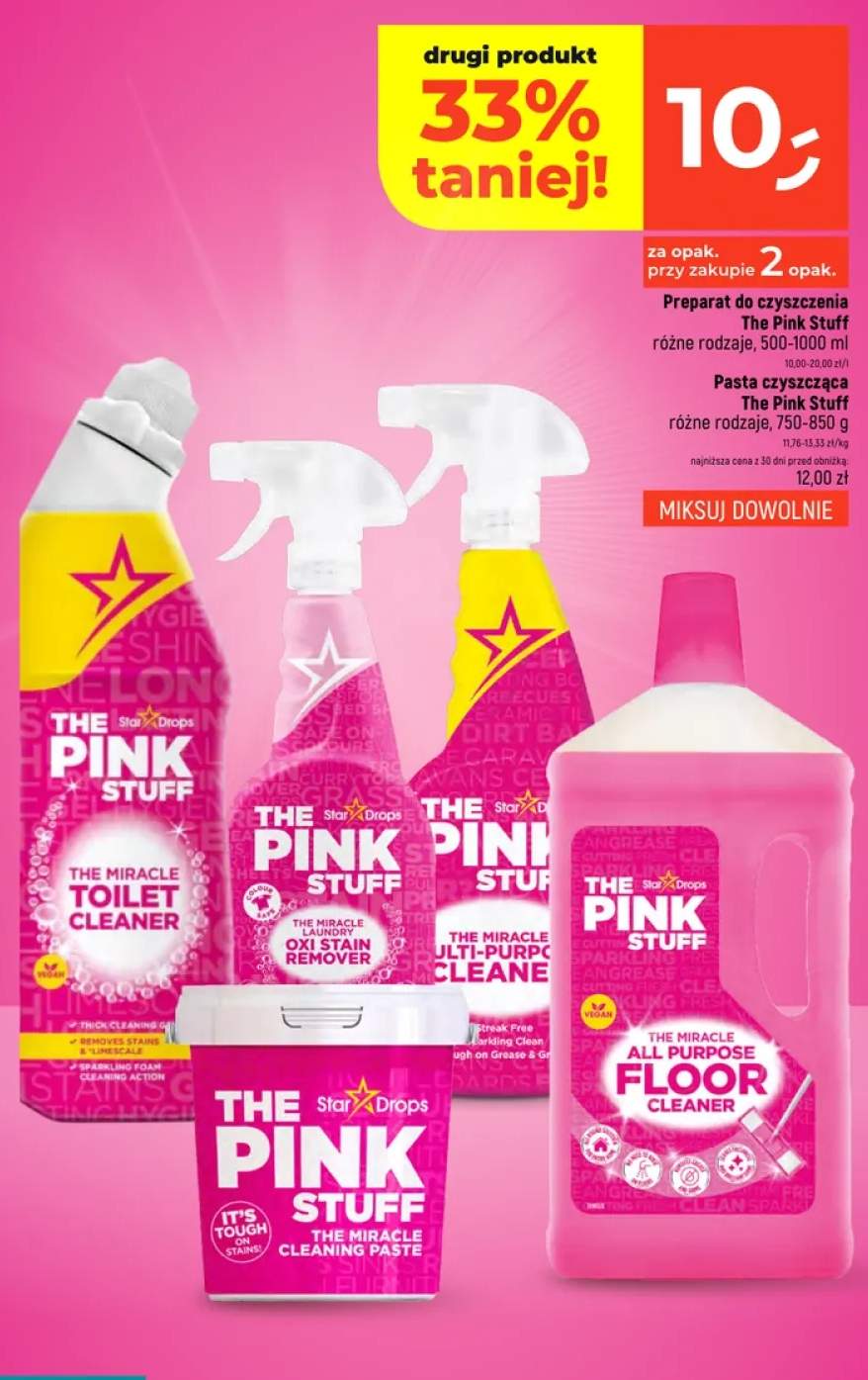 Płyn do czyszczenia toalet The Pink Stuff The Miracle Toilet Cleaner +2 warianty