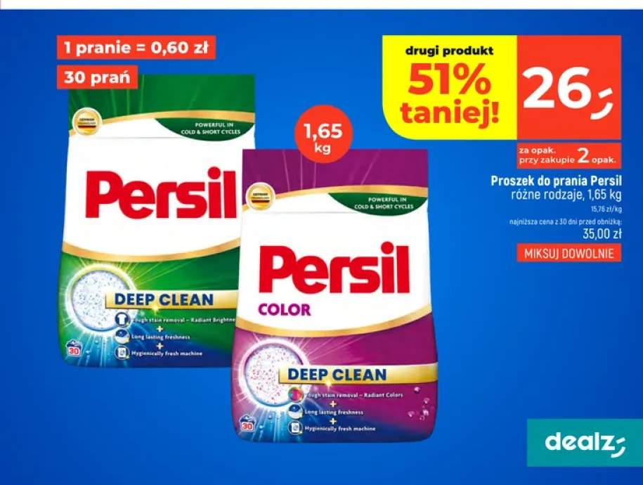 Proszek do prania Persil Deep Clean +1 wariant