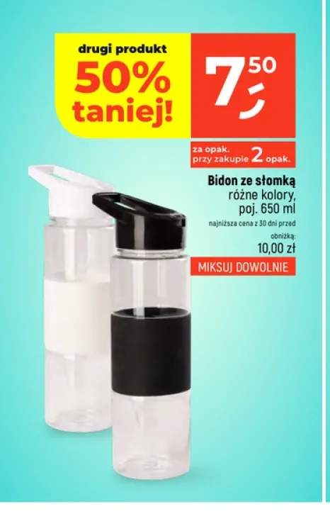 Bidon ze słomką 650 ml