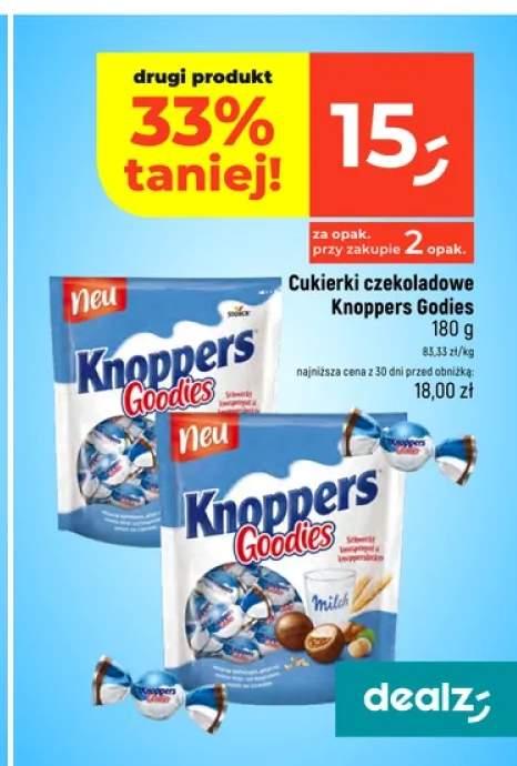 Cukierki czekoladowe Knoppers Goodies