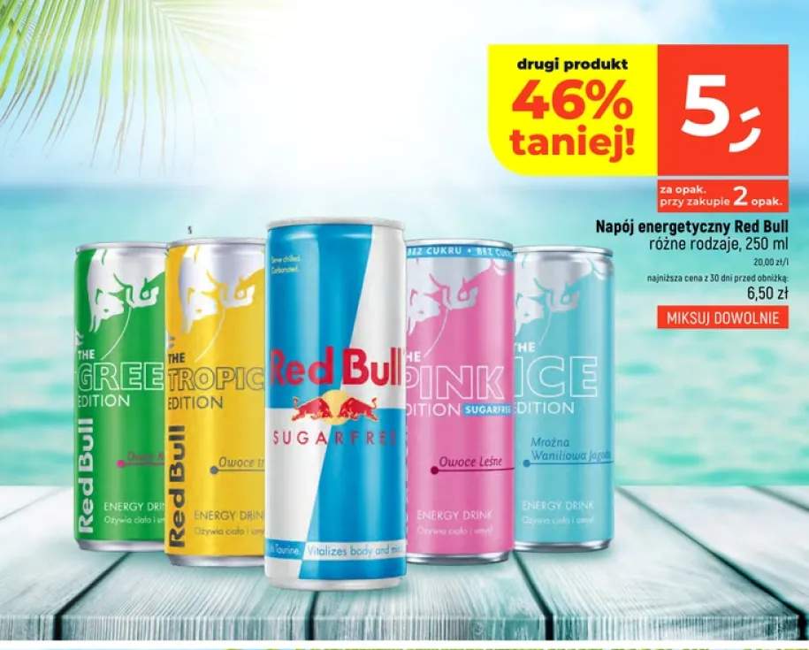 Napój energetyczny Red Bull The Tropical Edition +2 warianty