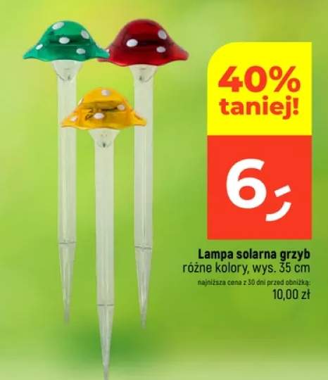 Lampa solarna grzyb wys.35 cm