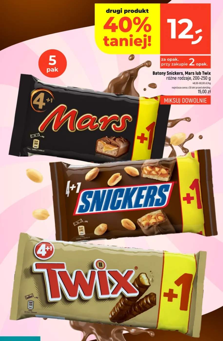 Batony Mars 5-pak +2 warianty