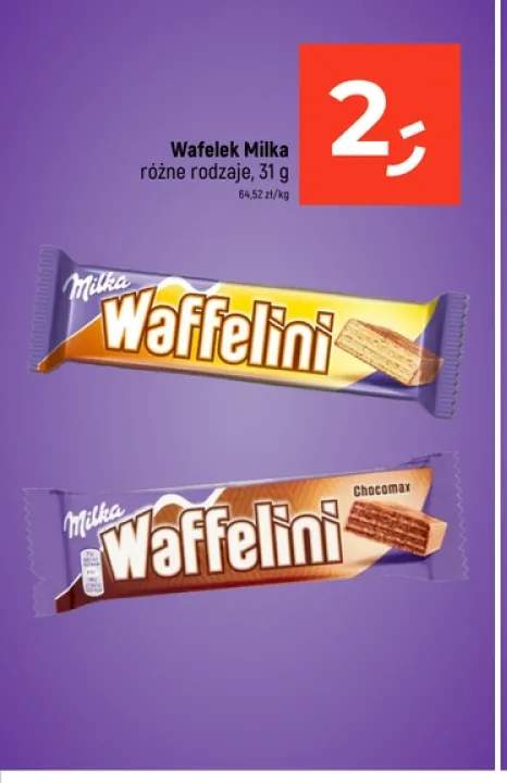Wafelek Milka Waffelini +1 wariant