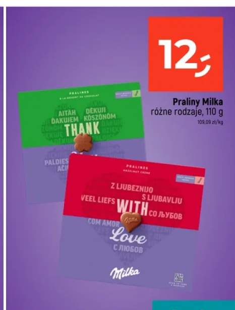 Praliny Milka Thank You +1 wariant