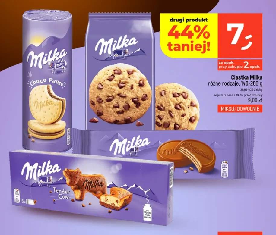 Ciastka Milka Choco Pause +3 warianty