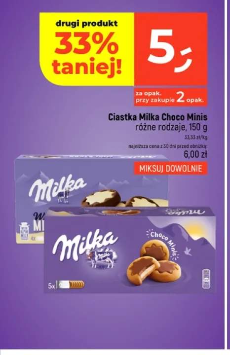 Ciastka Milka Choco Minis +1 wariant