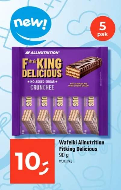 Wafelki Allnutrition Fitking Delicious 5-pak