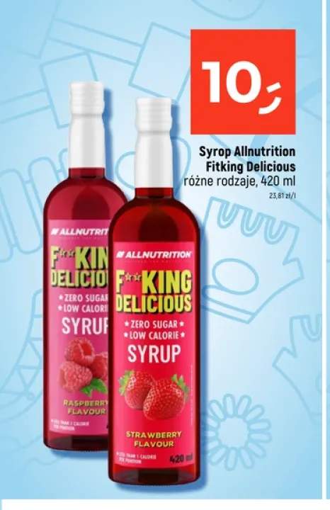 Syrop Allnutrition Fitking Delicious malinowy +1 wariant