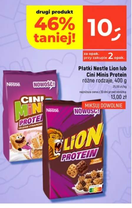 Płatki Nestle Lion Protein +1 wariant