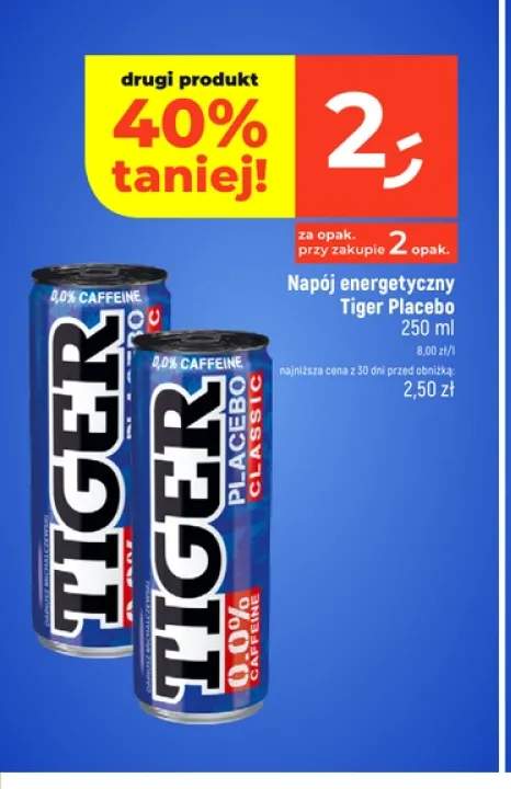 Napój energetyczny Tiger Placebo