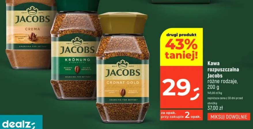 Kawa rozpuszczalna Jacobs Crema +2 warianty