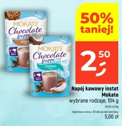 Kawa rozpuszczalna Napój kawowy instant Mokate Chocolate Frappe Cookie +1 wariant