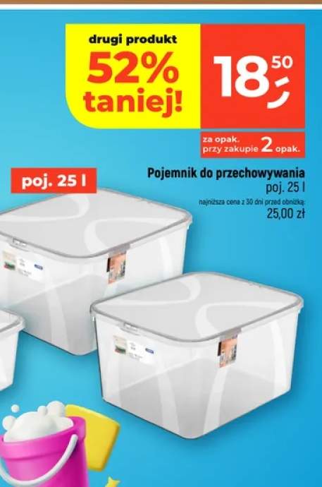Pojemnik do przechowywania 25 l Rotho