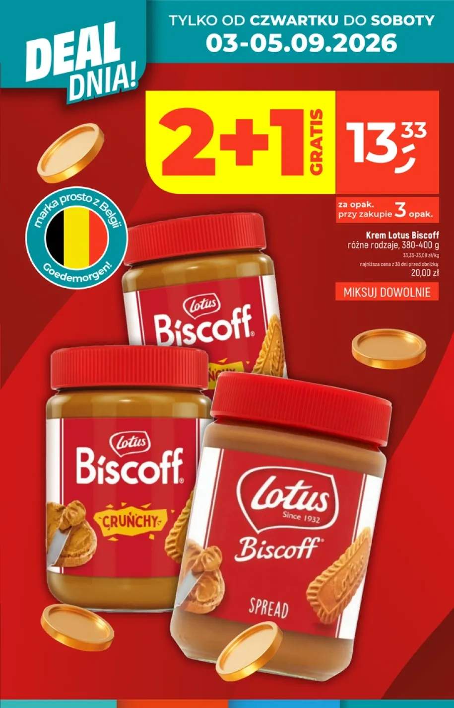 Krem Lotus Biscoff Spread +1 wariant