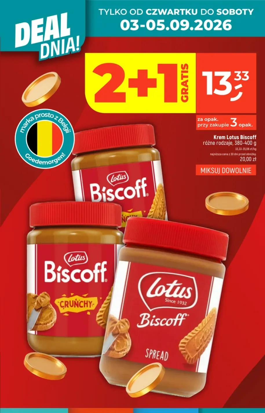 Krem Lotus Biscoff Spread +1 wariant