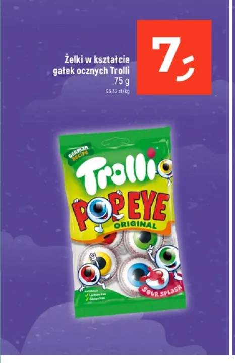 Żelki w kształcie gałek ocznych Trolli