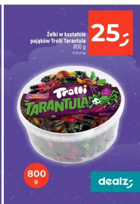 Żelki w kształcie pająków Trolli Tarantula