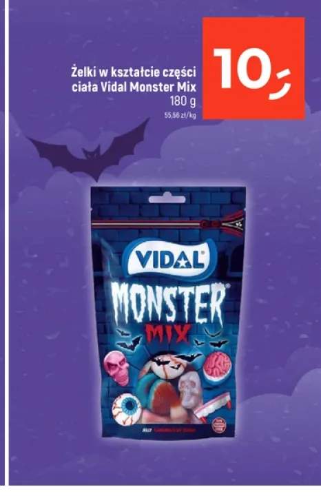 Żelki w kształcie części ciała Vidal Monster Mix