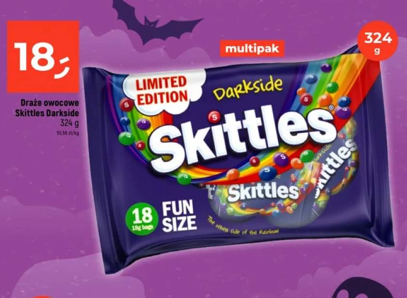 Draże owocowe Skittles Darkside