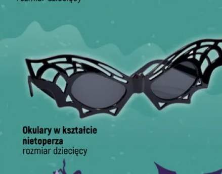 Okulary w kształcie nietoperza rozmiar dziecięcy
