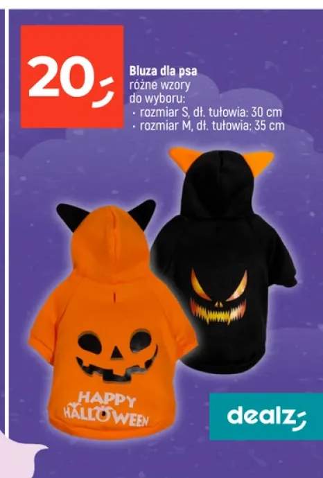 Bluza dla psa rozmiar M dł. tułowia 35 cm +1 wariant