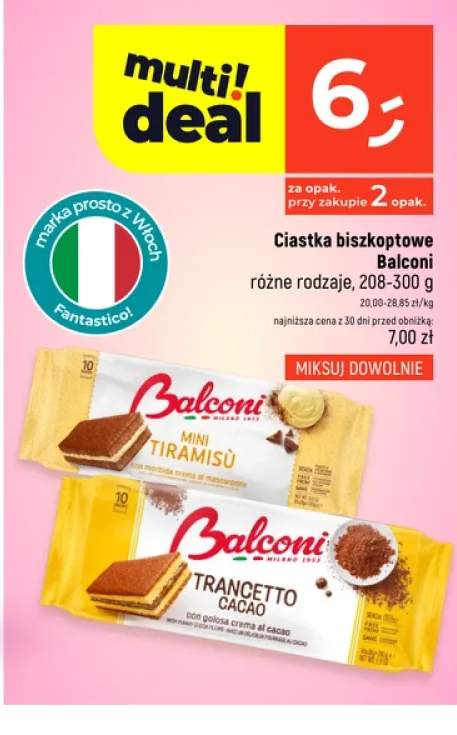 Ciastka biszkoptowe Balconi Mini Tiramisù
